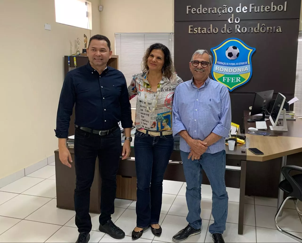 Presidente da FFER recebe visita do Grupo Rondovisão
